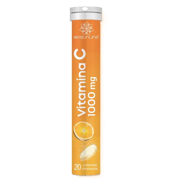 Poza produs Vitamina C, 1000 mg, BioSunLine | 20 comprimate efervescente