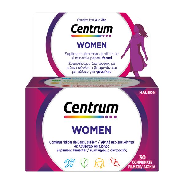 Poza produs Centrum pentru femei Complet de la A la Zinc, Haleon | 30 comprimate
