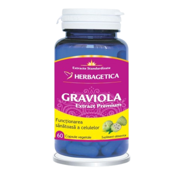 Poza produs Graviola, Herbagetica | 60 capsule