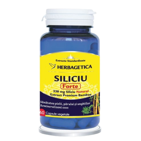 Poza produs Siliciu Forte, Herbagetica | 60 capsule