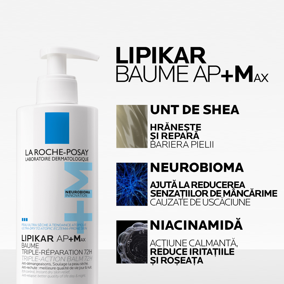 Poza produs Lipikar Baume AP+Max, La Roche-Posay | 400 ml
