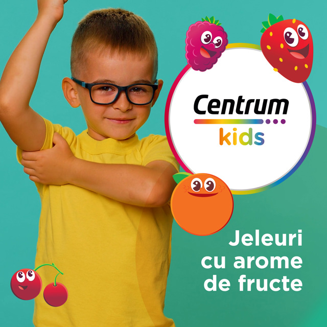 Poza produs Centrum Kids VitaGummies Multifruct, Haleon | 60 jeleuri