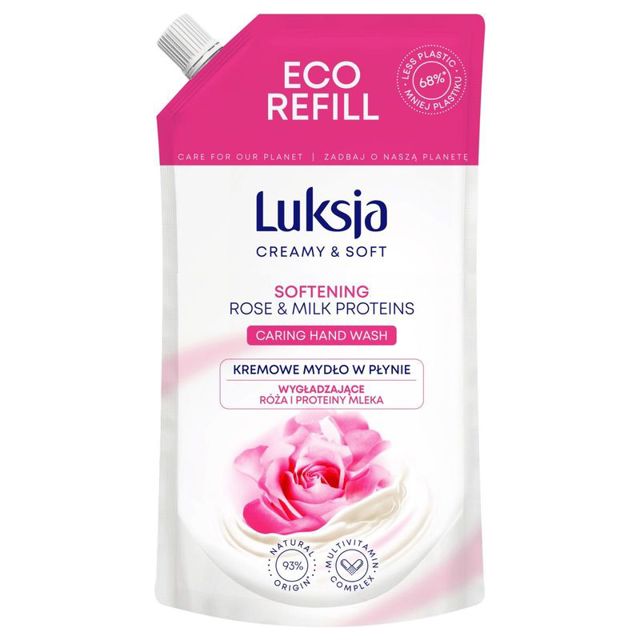 Rezerva sapun lichid CREAMY & SOFT XXL Softening, Luksja | 900 ml — poza produs 1/2