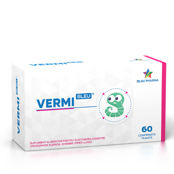 Poza produs Vermi Bleu, Bleu Pharm | 60 comprimate