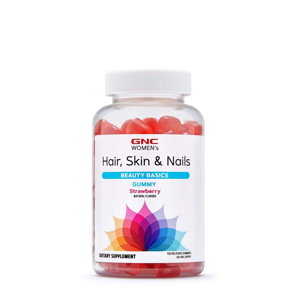 Poza produs GNC Women’s Hair, Skin & Nails Formula, Formula pentru Par, Piele si Unghii, Jeleuri cu Aroma de Capsuni | 120 jeleuri