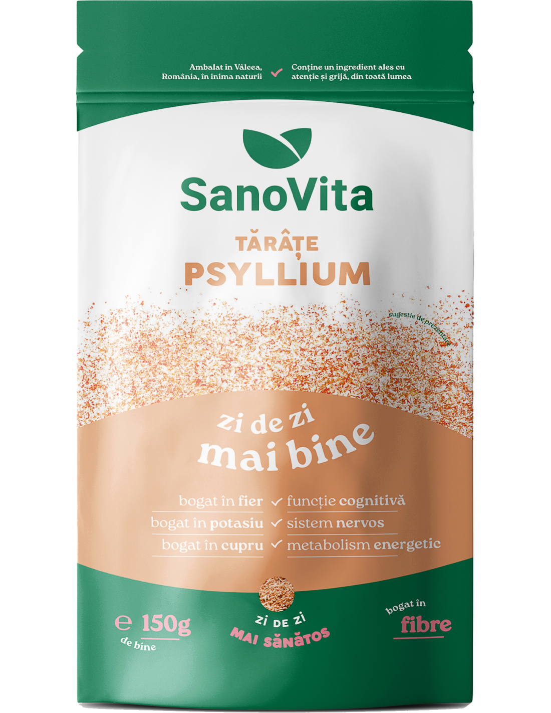 Poza produs Tarate de Psyllium, Sanovita | 150 g