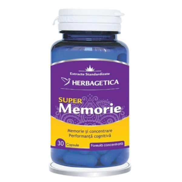 Poza produs Super Memorie, Herbagetica | 30 capsule