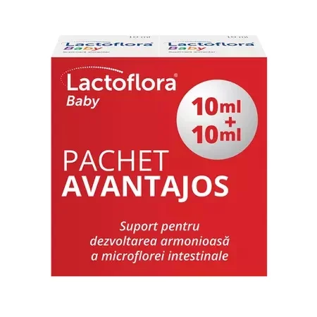 Poza produs actoflora Baby picaturi, pachet 1+1, Stada | 10+10 ml