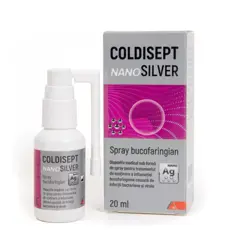COLDISEPT NANO SILVER SPRAY PENTRU GAT 20ML