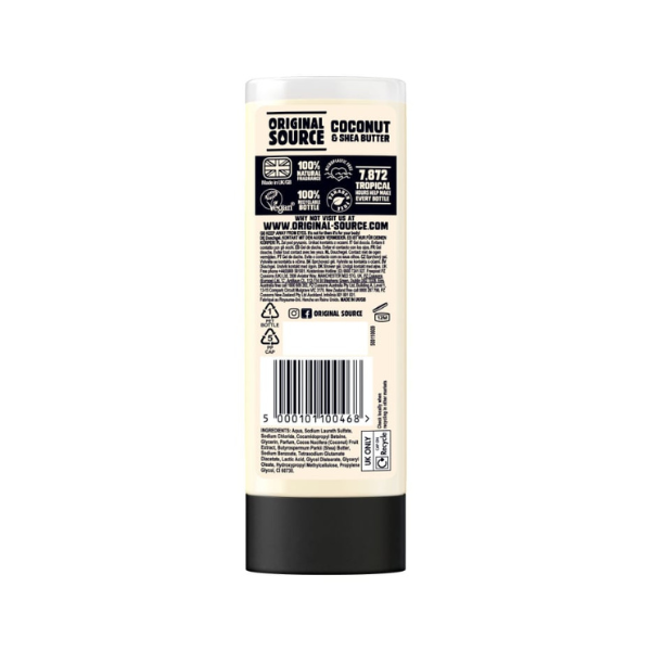 Poza produs GEL DE DUS ORIGINAL SOURCE TROPICAL COCOS SI UNT SHEA 500ML