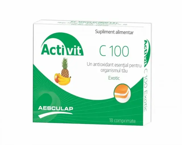 Poza produs Activit C 100 exotic, Aesculap | 18 comprimate