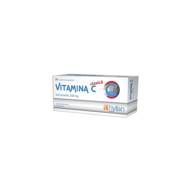 Poza produs Vitamina C 200 mg | 20 comprimate masticabile