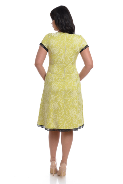 Poza produs Rochie clini CV22042 verde citrone, Cesy | marimea L