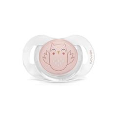 Suzeta anatomica SX Pro din silicon premium 0-6 luni, bufnita roz, Bonhomia, Suavinex