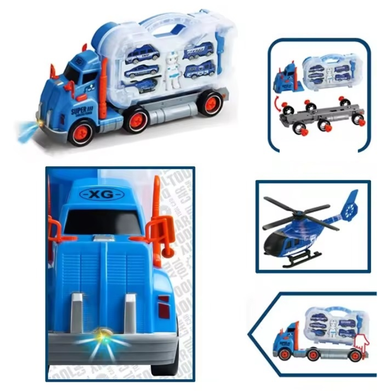 Poza produs Set constructie cu accesorii POLITIE, Fun Toys | 1 buc