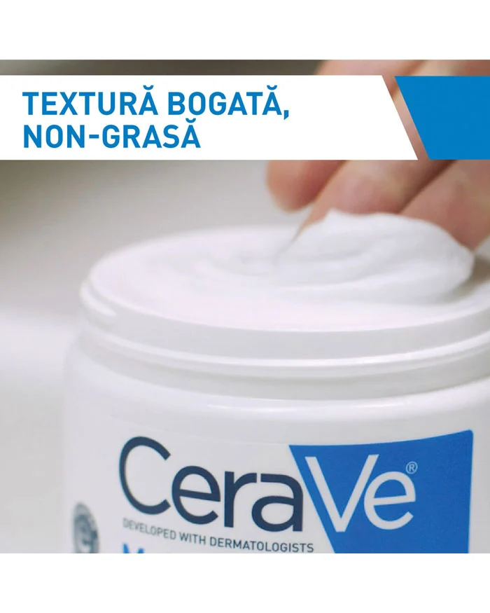 Poza produs CeraVe Crema hidratanta pentru fata si corp, piele uscata si foarte uscata | 340 gr