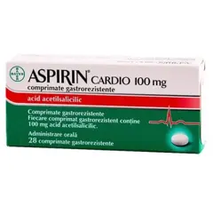Aspirin Cardio 100 mg, Bayer | 28 comprimate