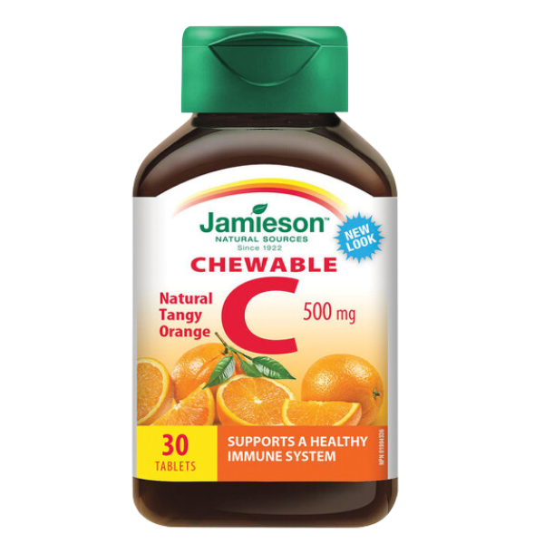Poza produs Vitamina C 500 mg, Jamieson | 100 tablete masticabile
