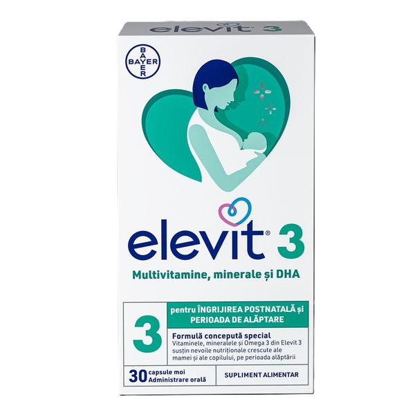 Elevit 3, Bayer | 30 capsule moi — poza produs 1/3
