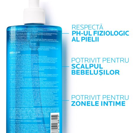 Poza produs PACHET - Gel de dus calmant Lipikar si Rezerva + Balsam Lipikar Baume Light AP+M, La Roche-Posay | 400ml+400ml+15ml  Gel de duș calmant pentru pielea sensibilă sau uscată Lipikar + Rezervă eco