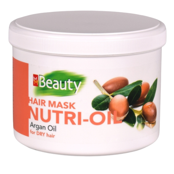 Poza produs Masca nutritiva cu ulei de argan pentru par uscat, MM Beauty | 500 ml