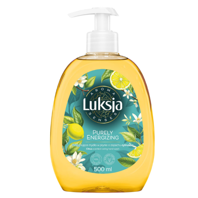 Poza produs Sapun lichid AROMA SENSES PURELY ENERGIZING cu pompita, Luksja | 500 ml
