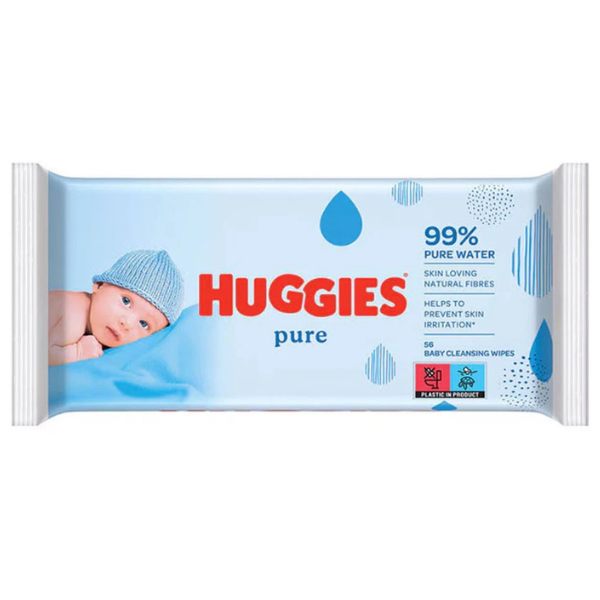 Poza produs Huggies Pure Servetele umede pentru copii | 56 bucati