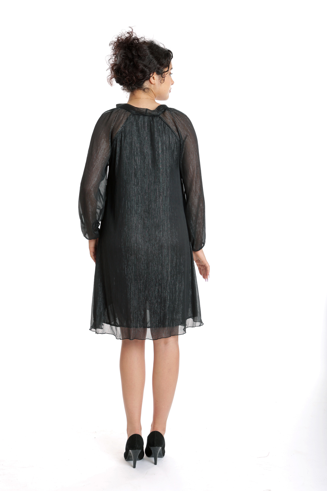 Poza produs Rochie voal si funda CT24085 negru, Cesy | marimea M