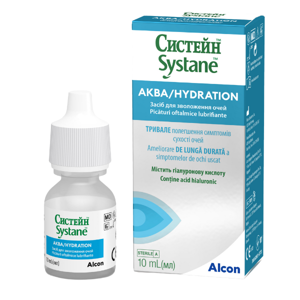 Poza produs Systane Hydration picaturi oftalmice lubrifiante, Alcon | 10 ml