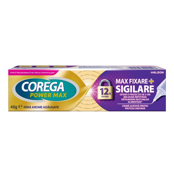 Poza produs Crema adeziva pentru proteza dentara Corega Max Sigilare, Haleon | 40 g