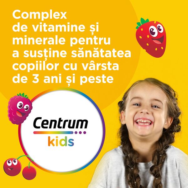 Poza produs Centrum Kids VitaGummies Berry, Haleon | 60 jeleuri
