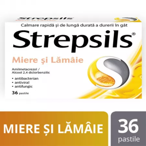 Poza produs Strepsils Miere si Lamaie, Reckitt Benckiser | 36 pastile