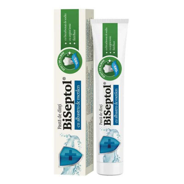 Poza produs Biseptol pasta de dinti cu Argint ionic, Dacia Plant | 75 ml