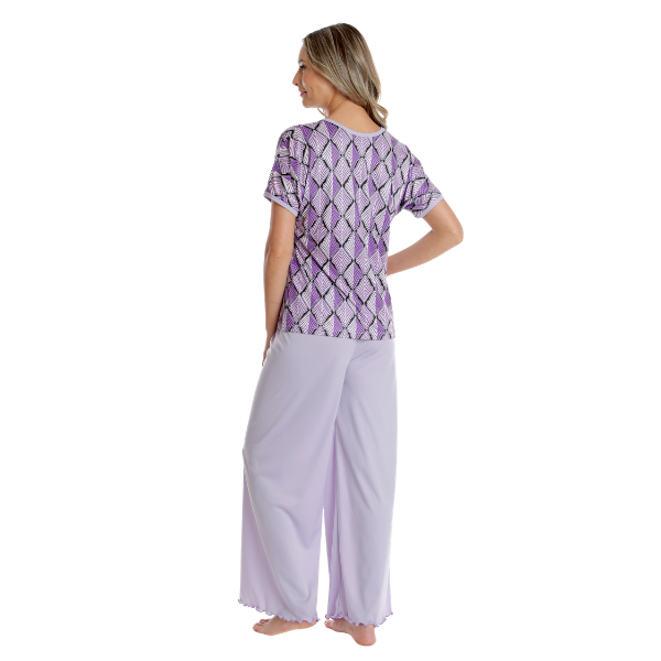 Tinuta dama AV2543 lila/mov geometric, Andana | marimea XXL — poza produs 3/3