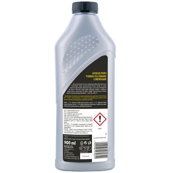 Poza produs Solutie curatare podele lemn uleiate cu ulei Jojoba Sidolux Profi, Lakma | 900 ml