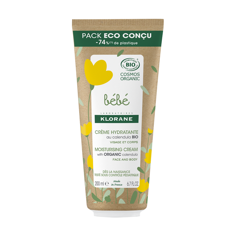 Poza produs Crema hidratanta bio pentru fata si corp, Klorane Bebe  | 200 ml