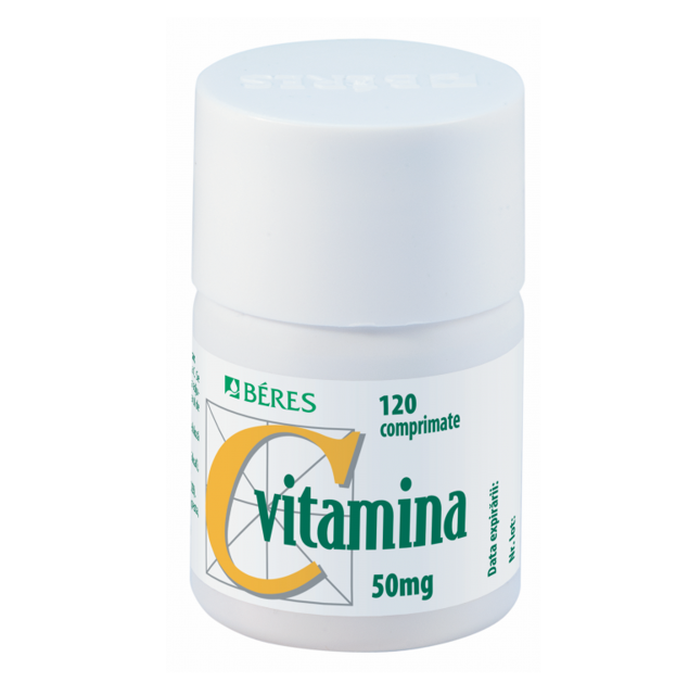 Poza produs Vitamina C 50 mg, Beres Pharmaceuticals | 120 comprimate