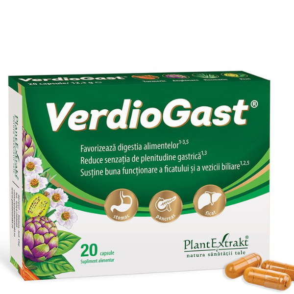 Poza produs VerdioGast, PlantExtrakt | 20 capsule