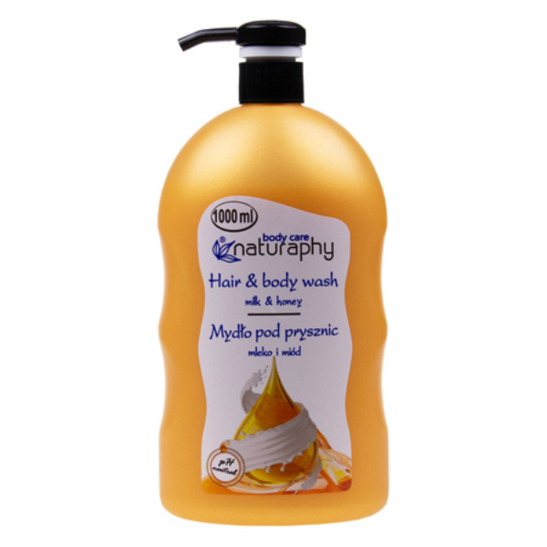 Poza produs Sampon si gel de dus Lapte si Miere cu Extract de Aloe Vera Naturaphy, Blux | 1 l