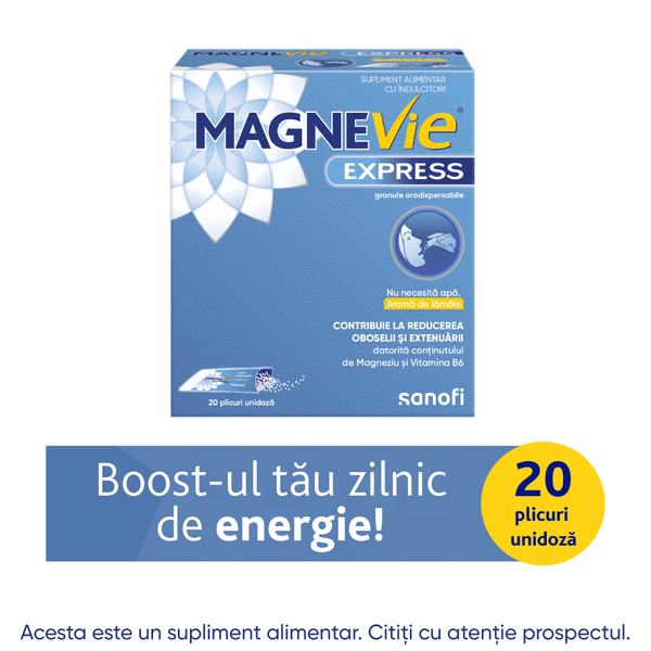 Poza produs MagneVie Express 150 mg, Sanofi | 20 plicuri