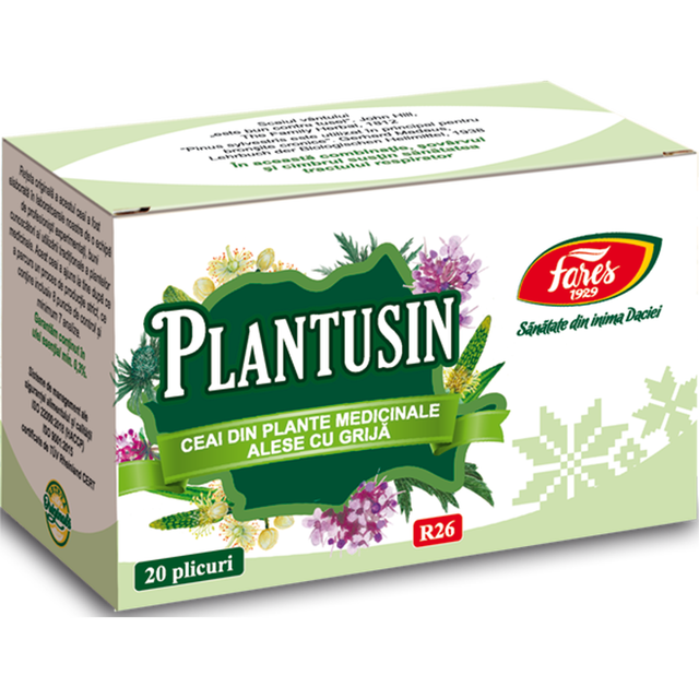 Poza produs Plantusin (antibronsic), R26, ceai la plic, Fares | 20 plicuri