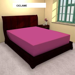 Husa de pat cu 2 fete de perna TRICOT ciclame 160x200 cm, Ralex | 1 buc