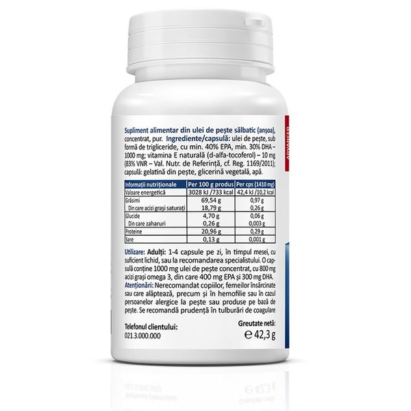 Poza produs Omega 3 Marine, 1000 mg, Zenyth Pharmaceuticals | 30 capsule