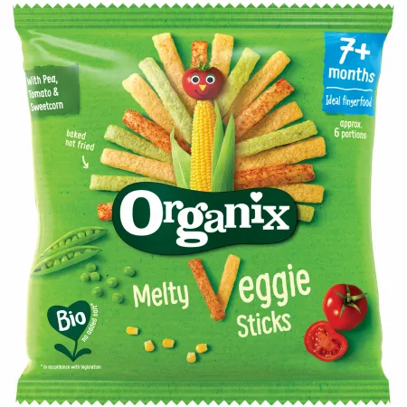 Poza produs SNACK ECOLOGIC BIO DIN PORUMB CU LEGUME 7+ LUNI 15G 99779