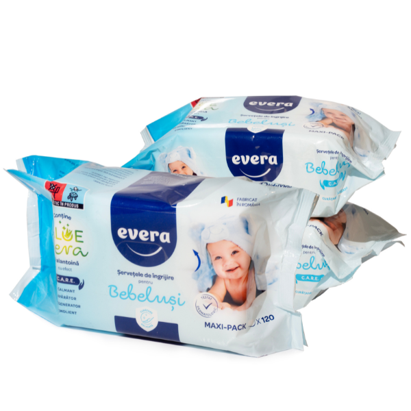 Poza produs Servetele umede Evera | 120 bucati