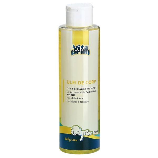 Poza produs Ulei pentru corp bebelusi, Vitaprim | 150 ml