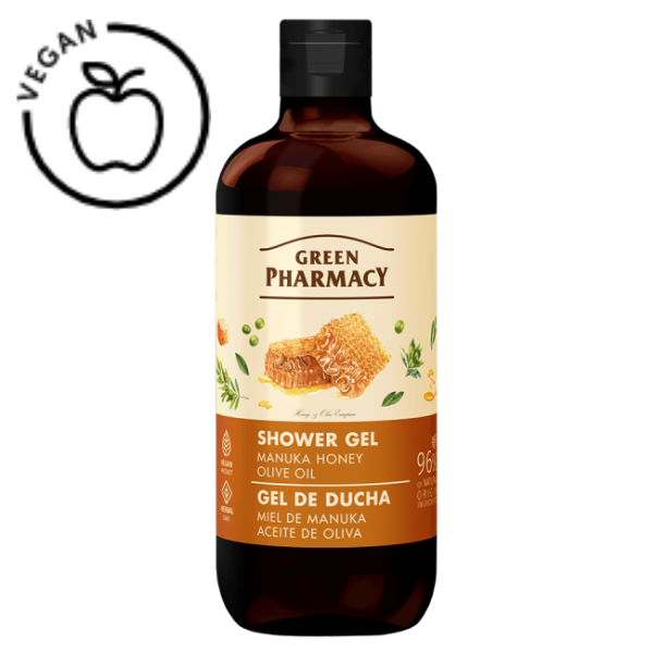 Poza produs Gel de dus Miere de Manuka si Ulei de Masline, Green Pharmacy | 500 ml