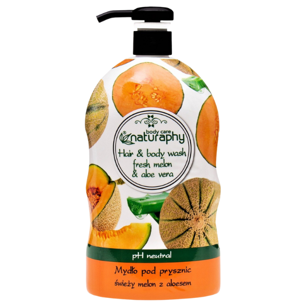 Poza produs Sampon si gel de dus cu Pepene galben si extract de Aloe Vera Naturaphy, Blux | 1L