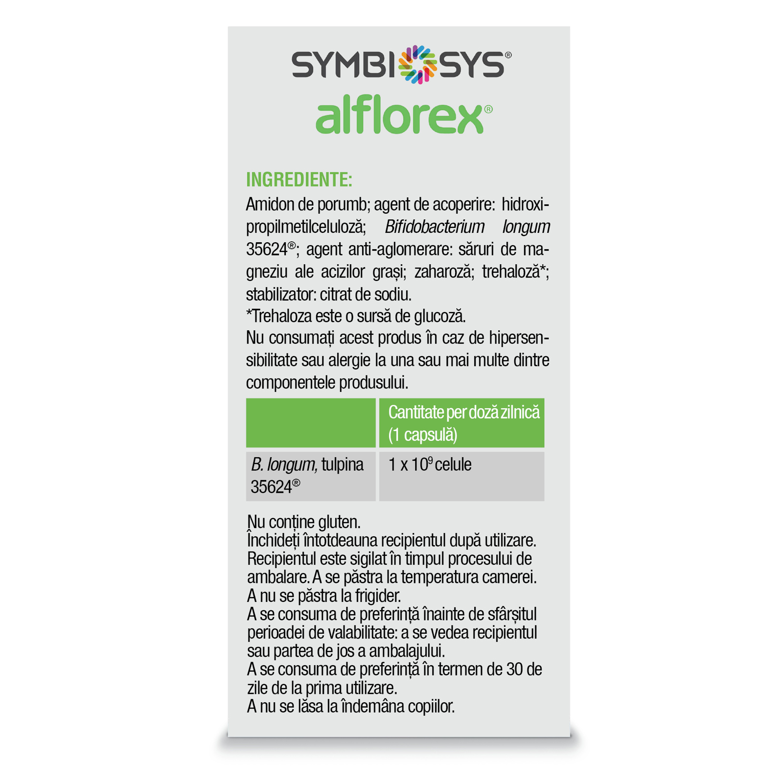 Poza produs Symbiosys Aflorex, Biocodex | 30 capsule