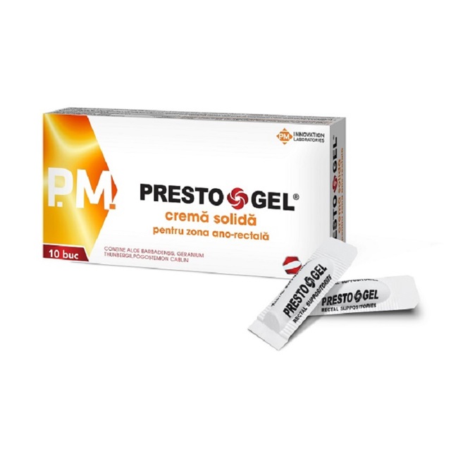 Poza produs PRESTOGEL CREMA SOLIDA X 10SUPOZITOARE